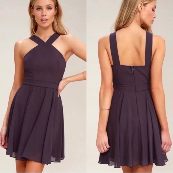 NWT Lulu's Size Medium Chiffon Dress - Picture 3 of 3